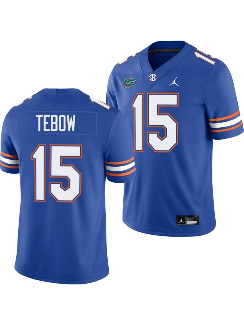 Tim Tebow Royal Blue Stitched Jersey Vapor